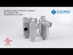 Aluminium-EMT-2-Zoll-Leitungskörper, Stellschraube, T-Typ