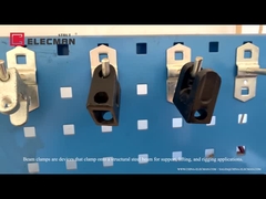 Leichte schwarze C-Trägerklemme aus formbarem Eisen mit 3/8-Zoll-Gewindestange